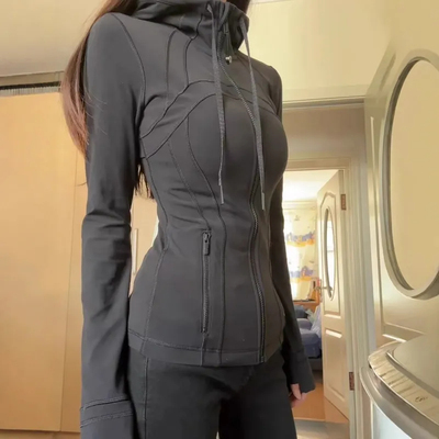 代购LULU瑜伽外套女Define夹克
