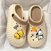 外穿厚底防滑不臭脚可爱卡通包头凉拖鞋 女士夏季 女 洞洞鞋 2025新款