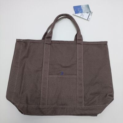 日单工装风红棕色学院风纯棉大托特包手提帆布包满20元包邮