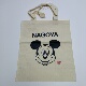 NAGOYA本白色轻便压边单肩薄棉布袋米老鼠无纸牌满20元 包邮