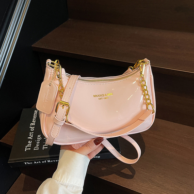 ZATZ亮面腋下小方包女包