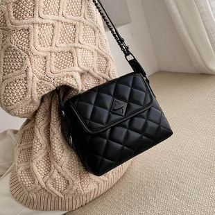 韩版 2025菱格链条包 网红春夏单肩斜挎包高级感洋气小包包女包新款