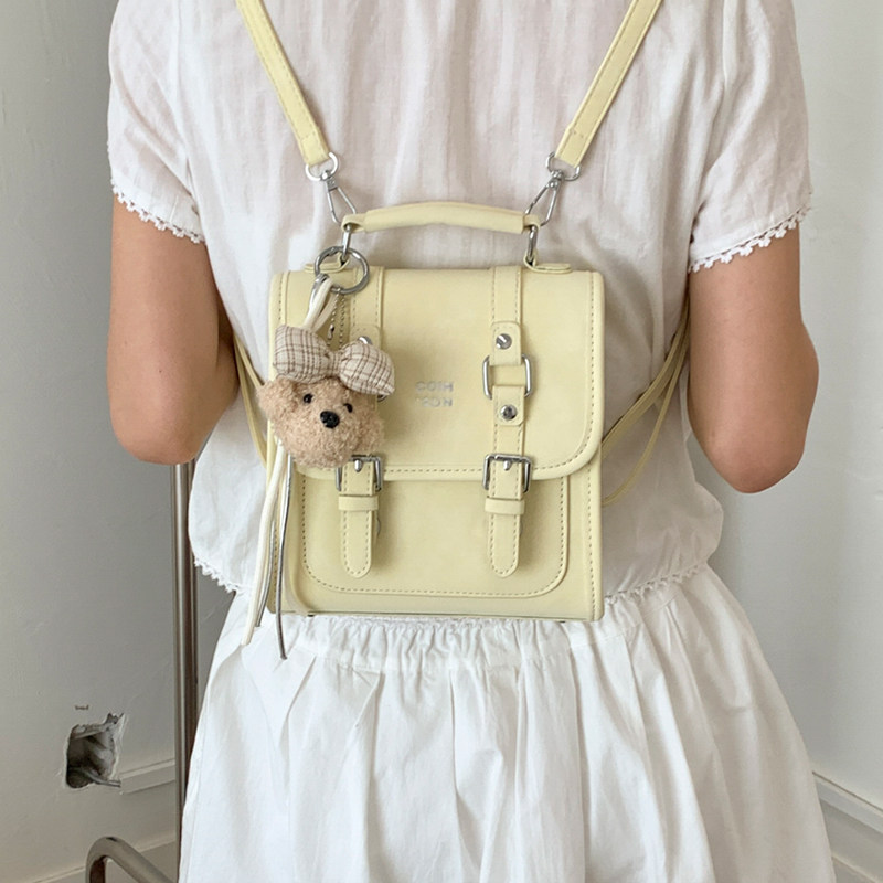 剑桥学院风双肩包女2026新款多功能手提书包春夏高级感轻便后背包