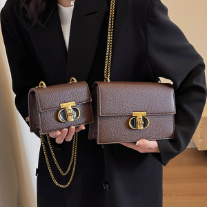 洋气复古小包包女2025秋冬新款时尚链条斜挎包韩国质感腋下小方包