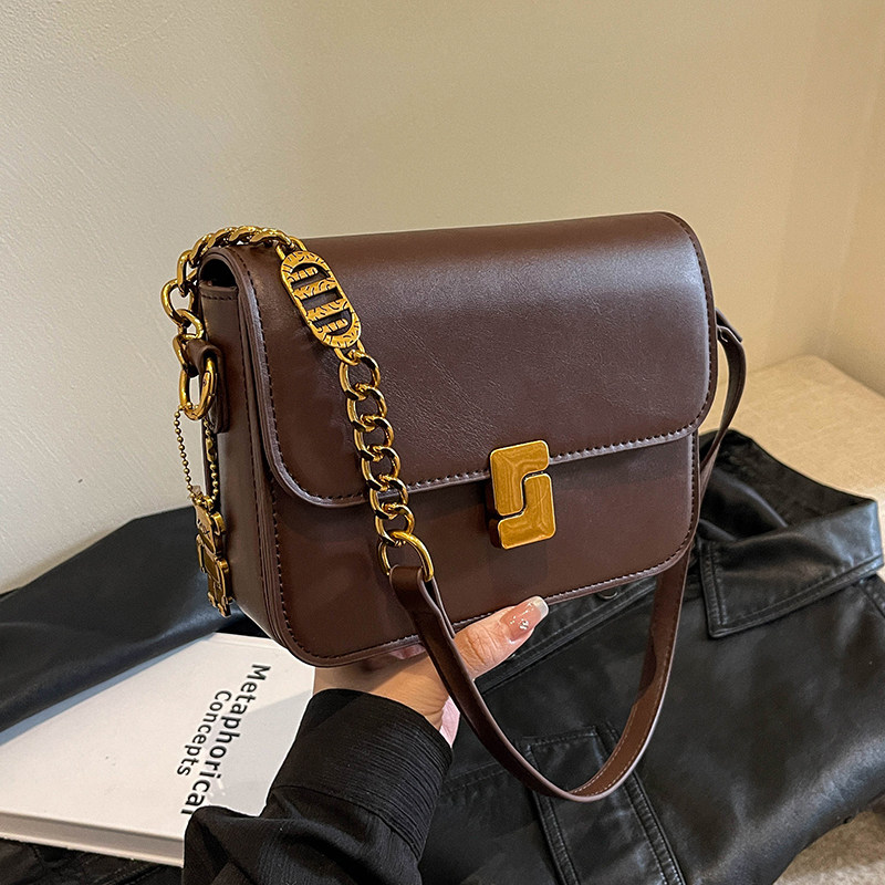 今年流行腋下小包包女2025新款复古链条小方包春夏百搭单肩斜挎包,箱包皮具/热销女包/男包,小方包,淘宝优惠券,粉丝福利购,淘宝优惠卷