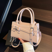 时尚 百搭ins手拎小包包女2025新款 高级感蝴蝶结小方包春季 斜挎包