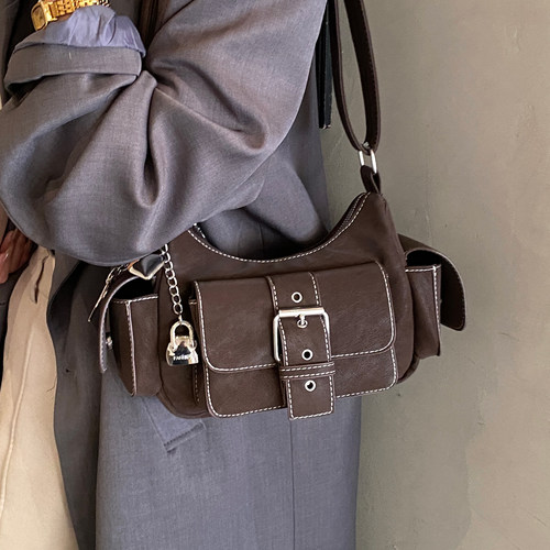 ZATZ潮酷多口袋小机车风腋下包