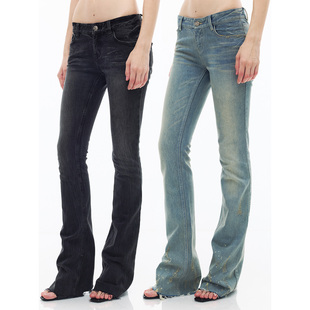 Mini rise Low Flare进口土耳其棉微弹低腰牛仔裤 JelloJeans
