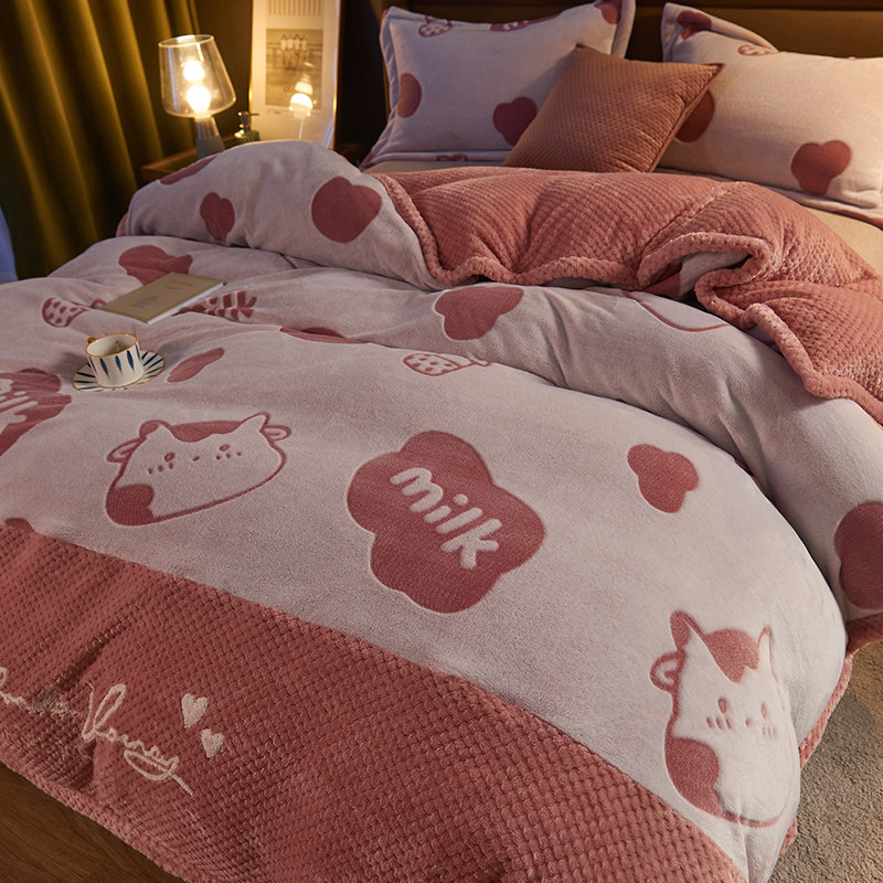 thickening keep warm three layers Blanket Babe flannelette blanket quilt Coral winter Blanket Double student Air blanketin the Bedclothes , Quilt  category - from Buy2taobao.com to provide professional Taobao agent buy service
