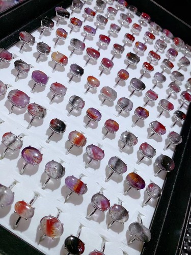 水晶极光23戒指天然晶芽