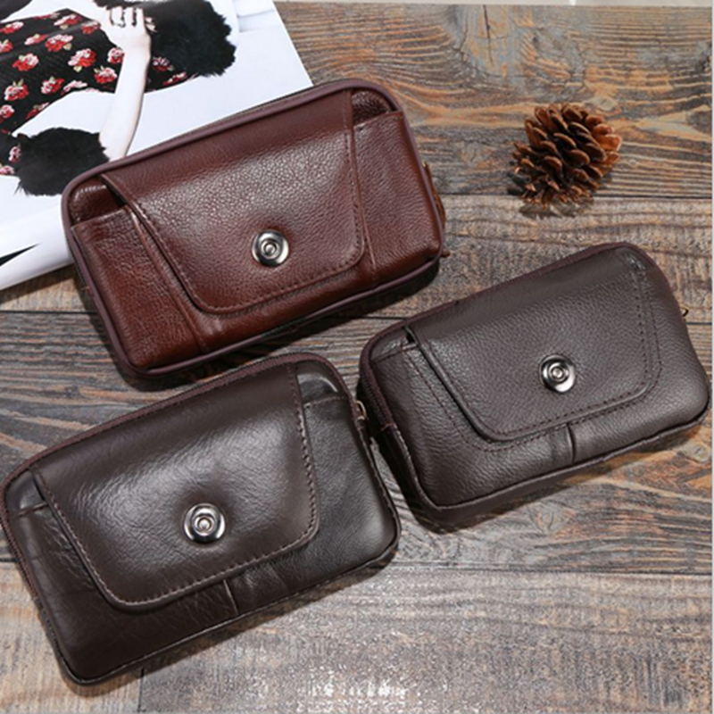 Mobile phone bag man Belt Pocket 6 5.55 Cross section Leather cell phone pocket multi-function old age walletin the Leather/Lady bags/Men's bag, Phone package  category - from Buy2taobao.com to provide professional Taobao agent buy service