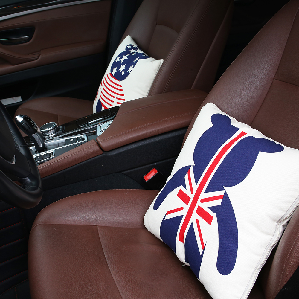 纯棉抱枕被子两用车用冬季后排