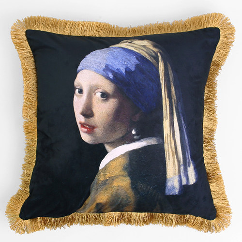 法式奢华流苏艺术抱枕