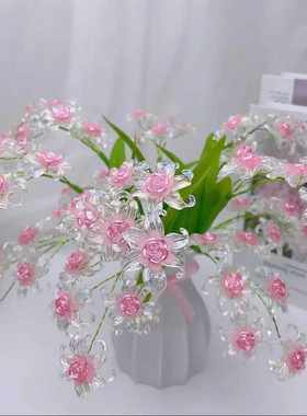 冰雪玫瑰手工材料包炫彩鸢尾花花瓣玫瑰水仙花花艺制作自己做