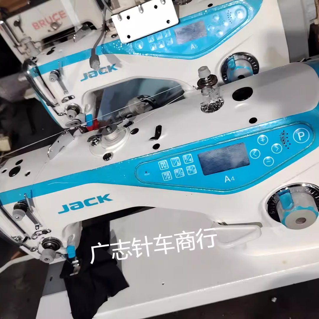 二手工业原装杰克缝纫机语音播报电脑平车全自动剪线一体平缝机