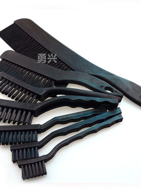 PCB板防静电毛刷直柄曲柄圆柄软毛刷 U型刷小中大号毛刷除尘刷