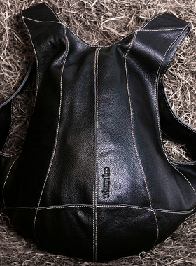 藏皮客创意小众背包休闲乌龟包头层牛皮个性包女双肩包真皮大容量