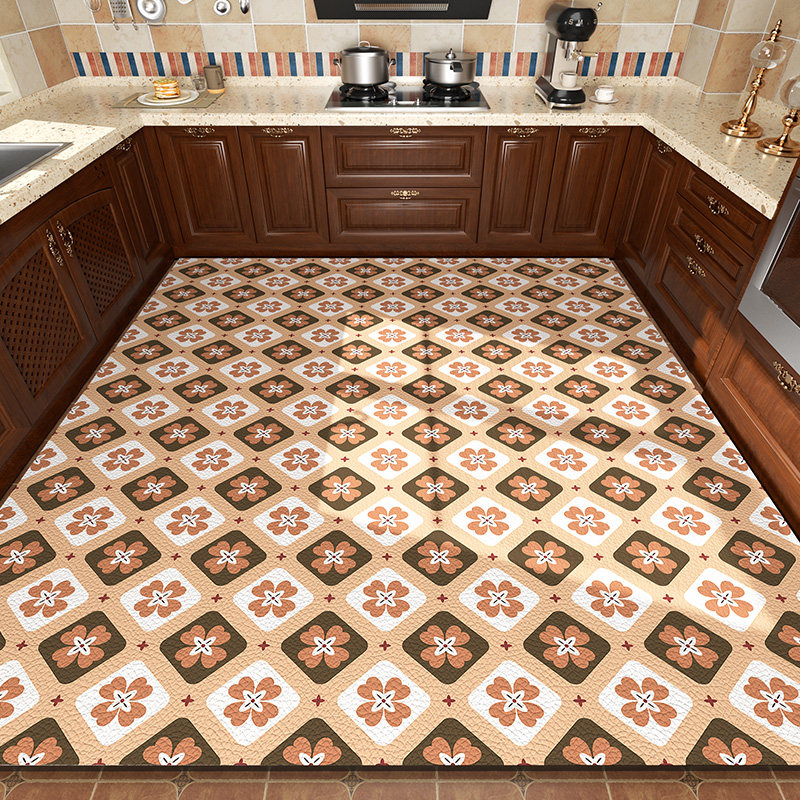 厨房专用地垫2025新款防滑防油可擦免洗家用脚垫耐脏防水垫子地毯,居家布艺,厨房地垫,淘宝优惠券,粉丝福利购,淘宝优惠卷