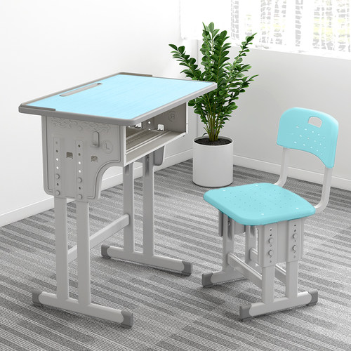 加厚中小学生课桌椅学校书桌培训桌辅导班儿童学习桌套装家用写字