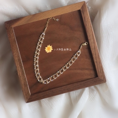 太阳原创设计 美国14K注金施家水晶手链轻奢高级感小众精致独特