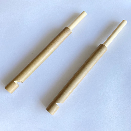 8090后竹子做的玩具吹拉鸟笛哨抽拉鸟叫的竹哨子竹溜溜笛鸟哨竹子