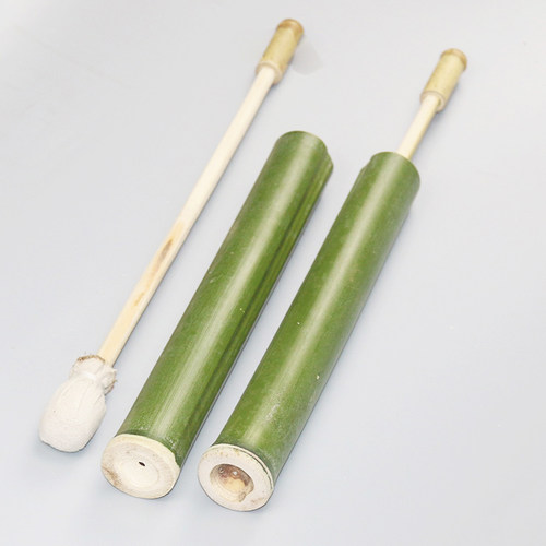 学生手工竹水枪玩具喷水枪原料包