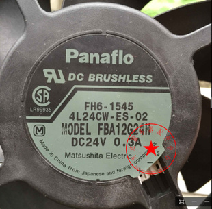 Panaflo 12CM 12038机箱风扇 FBA12G24H 24V 0.30A FH6-1545