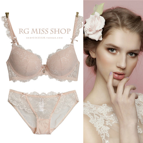 维多利亚性感蕾丝文胸套装