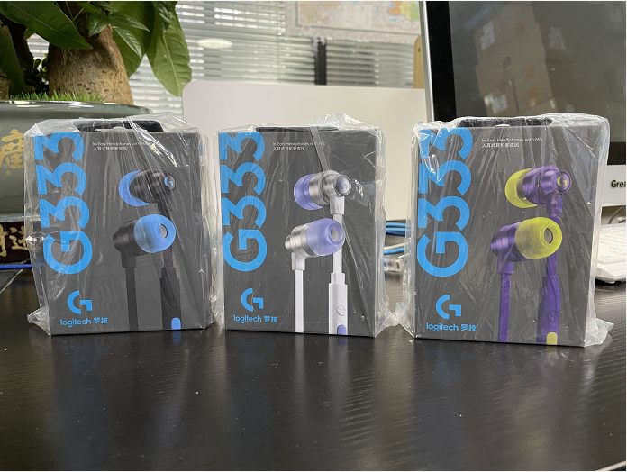 包邮罗技正品g333kda英雄联盟限定款入耳式电竞游戏耳机麦克风3.