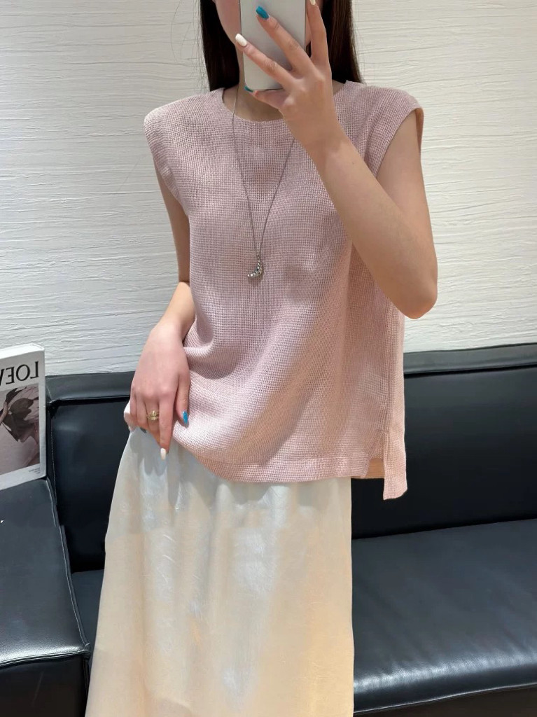 高端金丝亚麻可选无袖背心女宽松遮肉亲肤透气夏季外穿内搭都可