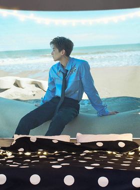 白敬亭明星偶像高中生背景布寝室上铺床头墙布装饰挂布挂毯挂墙