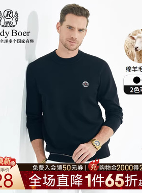 【绵羊毛混纺】Raidy Boer/雷迪波尔男士半高领休闲针织毛衣 5316