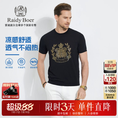 雷迪波尔休闲男士短袖T恤