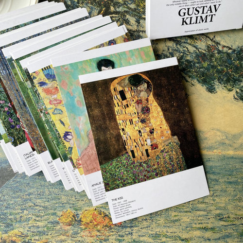 克里姆特作品卡片明信片旷世之吻
