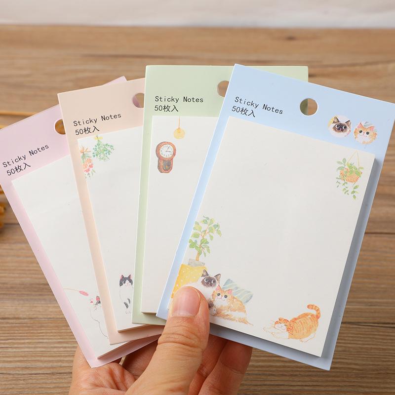 可爱猫咪便签本创意卡通可粘贴