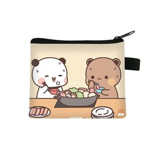 一二和布布女生可爱时尚卡通零钱包印花卡包学生钥匙耳机口红收纳