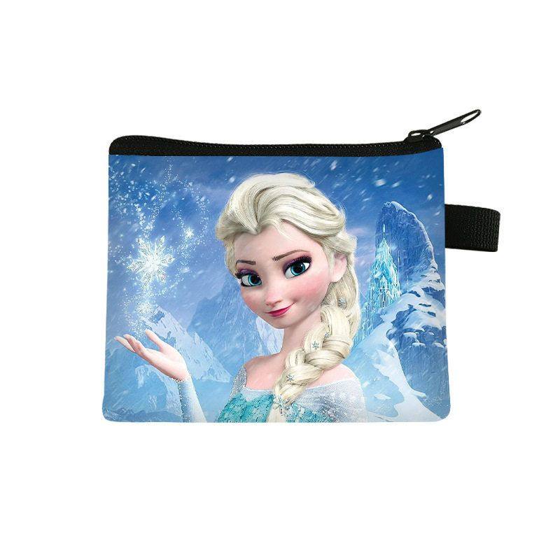 冰雪奇缘爱莎公主儿童零钱包可爱收纳包女生大容量便携钥匙卡包
