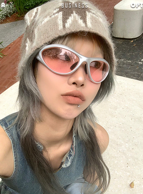 【亚洲眼镜公司】未来感运动Y2K科技感太阳镜辣妹千禧年眼镜