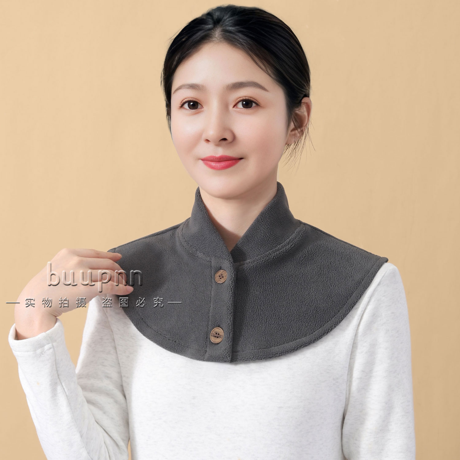 防风保暖女士护肩假领子