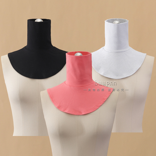 高领卫衣内搭假领男保暖防风防寒脖套女百搭护脖棉