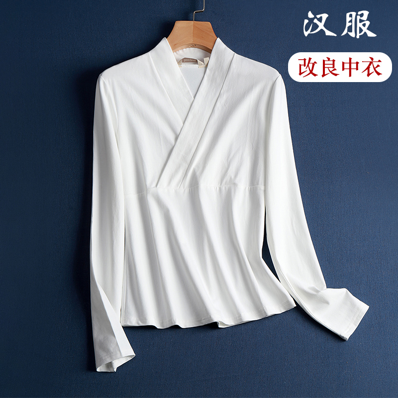 交襟上衣女汉服改良中衣