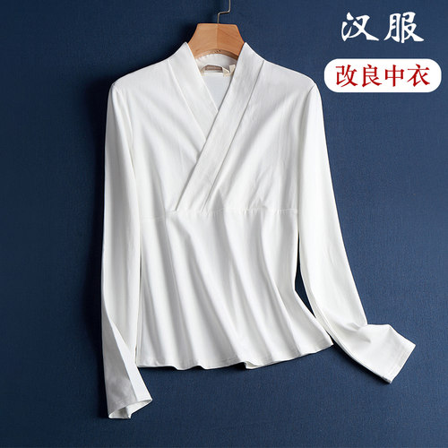 交襟上衣女汉服改良中衣