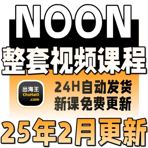 NOON教程 NOON新手选品运营广告 中东电商平台NOON学习课程