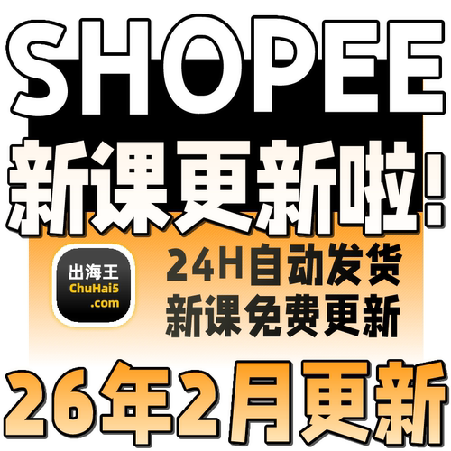 shopee虾皮运营课程零基础开店初高阶店铺装修培训教程视频