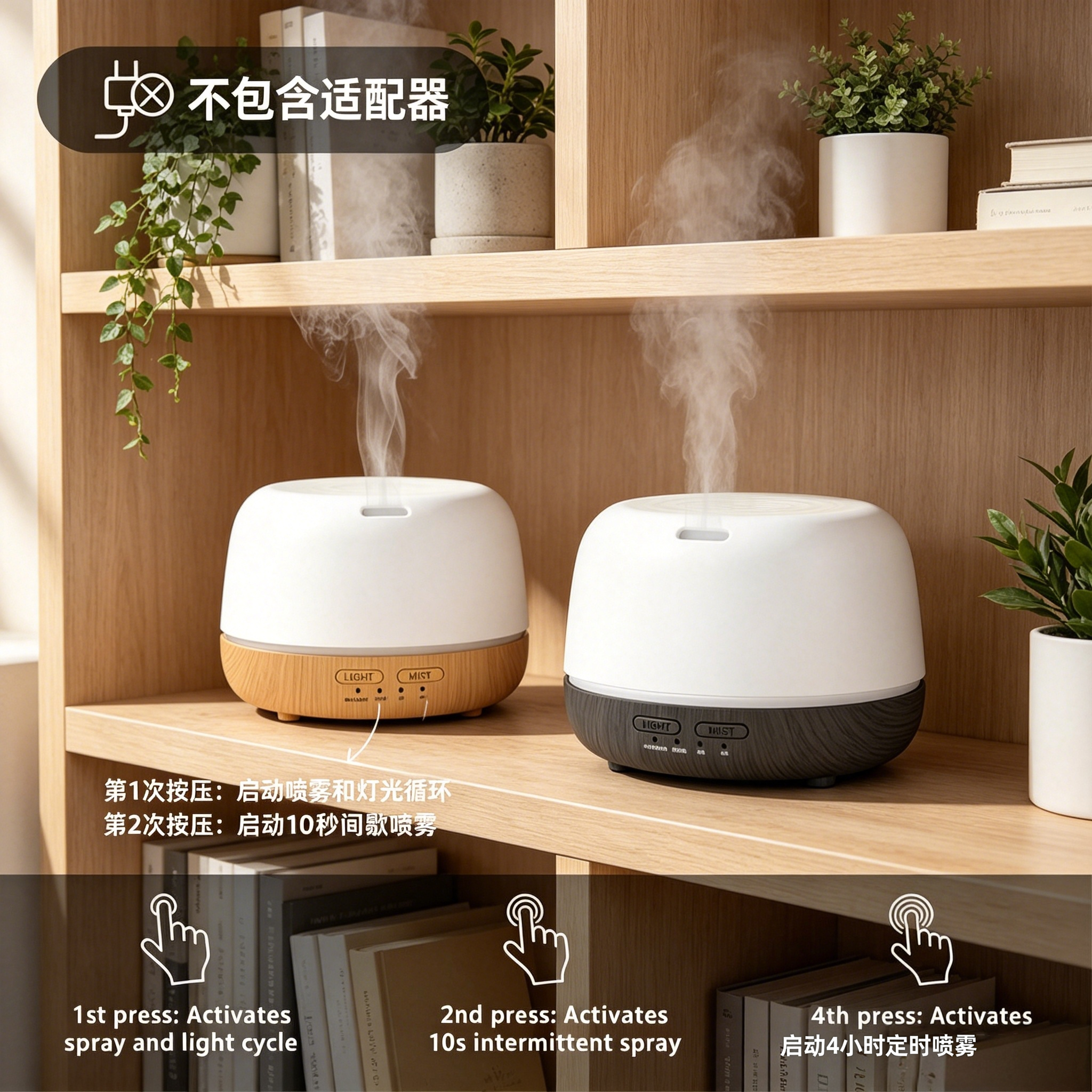 USB香薰加湿器300ml静音定时