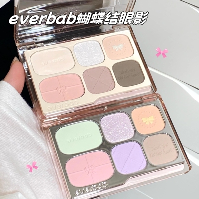 公主请化妆！蝴蝶结六色眼影腮红