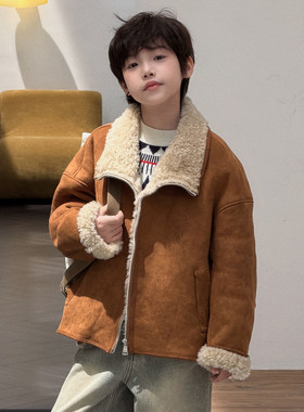 成恒服饰男童皮毛一体保暖外套潮