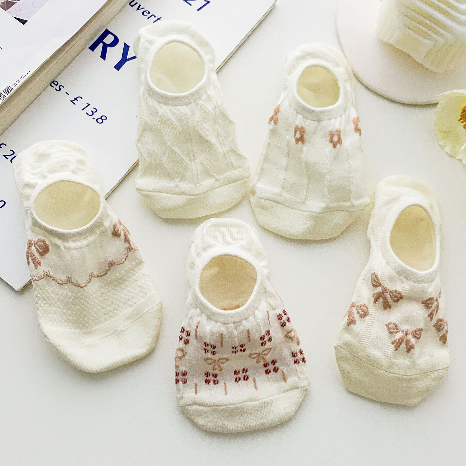 袜子女吸汗船袜纯棉浅口隐形春秋新款透气日系短袜夏天不掉跟短袜,女士内衣/男士内衣/家居服,船袜,淘宝优惠券,粉丝福利购,淘宝优惠卷