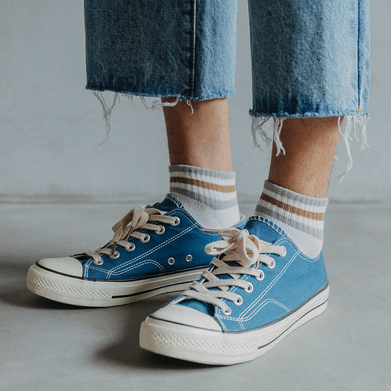 袜子男ins潮风街头防臭条纹短袜