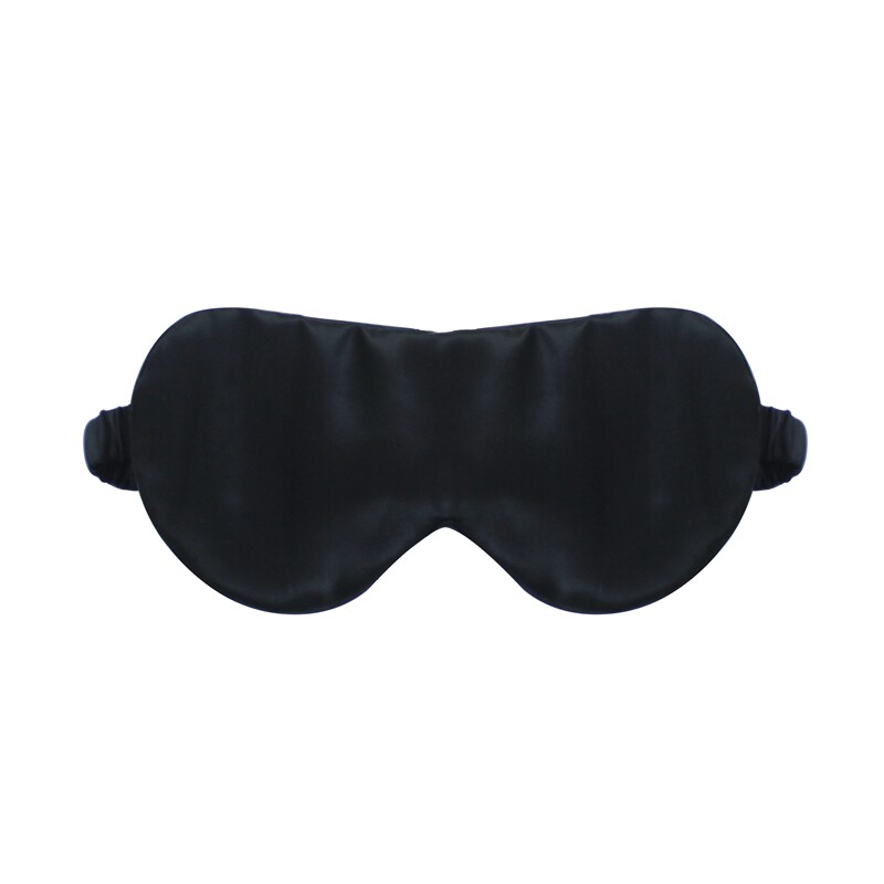 丝若水真丝眼罩100%桑蚕丝里外22姆米加厚加大遮光午休旅行好睡眠